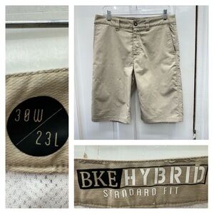 BKE Hybrid performance fabric khaki golf shorts men's‎ 38